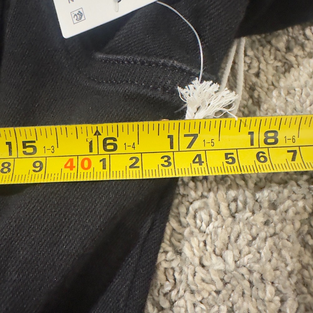 Good American Petite Fit For Success Jumpsuit Black Denim Jumpsuit FFSPE731B L - Picture 9 of 11